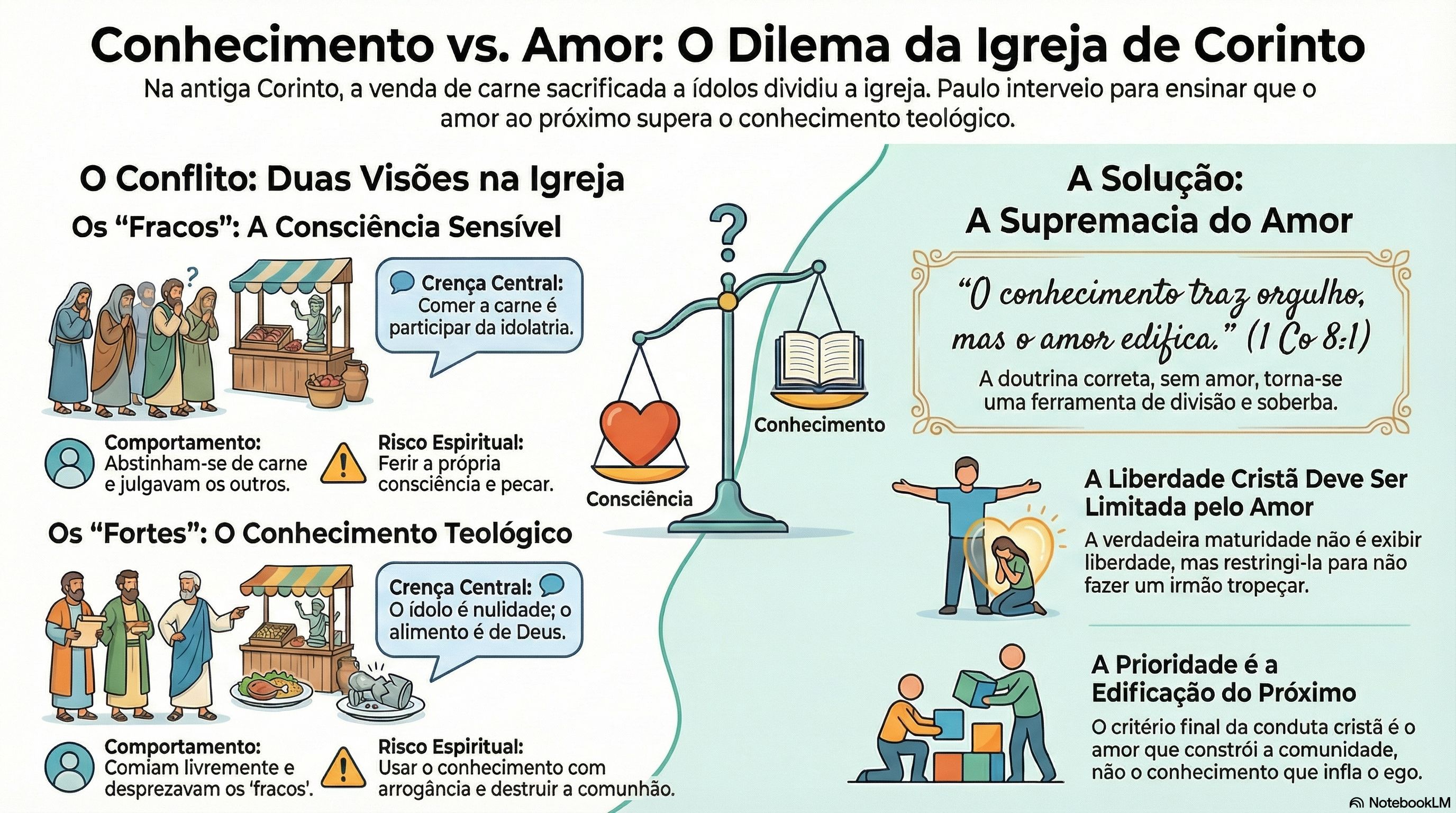 20. Fortes e Fracos: O Equilíbrio entre Conhecimento Teológico e Amor Fraternal (1 Co 8:1-13)