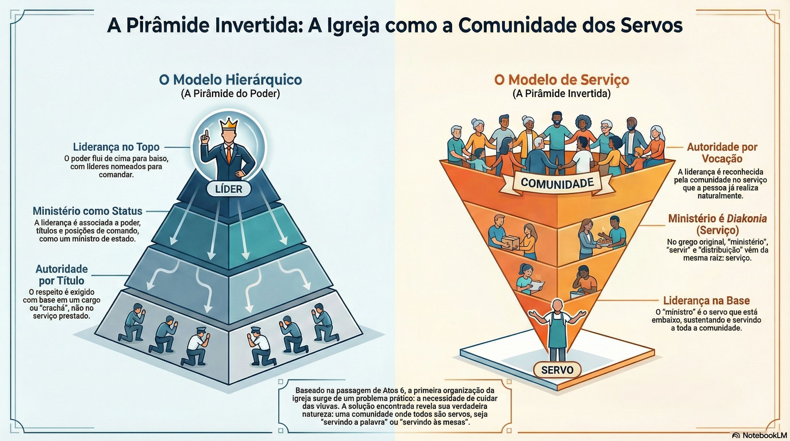 13. A Essência do Serviço Cristão: A Igreja como Comunidade de Servos (At. 6:1-7; Mt. 20:28; Fp. 2:5-7)