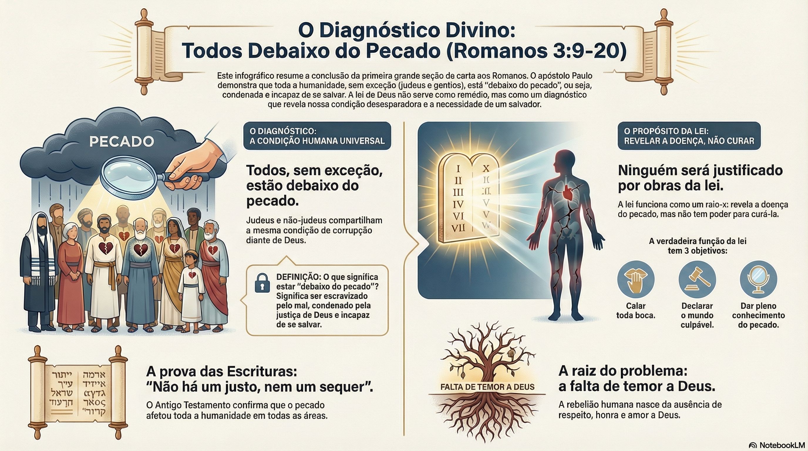 15. Debaixo do Pecado: A Condição Universal da Humanidade e o Propósito da Lei (Romanos 3:9-20)