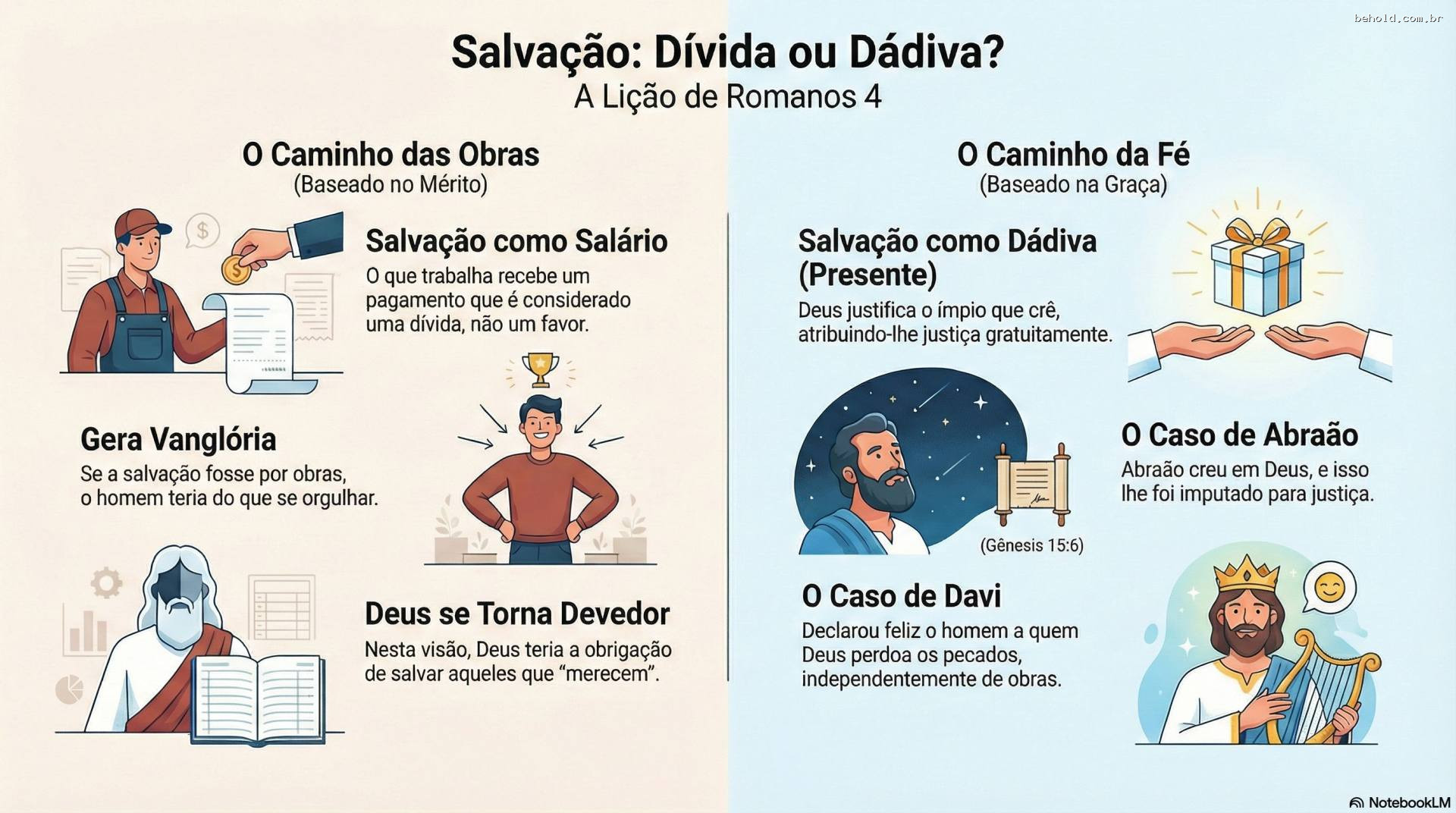 19. Deus Não Nos Deve Nada: A Doutrina da Justificação pela Fé em Romanos (Rm 4:1-8; Gn 15:6; Sl 32)