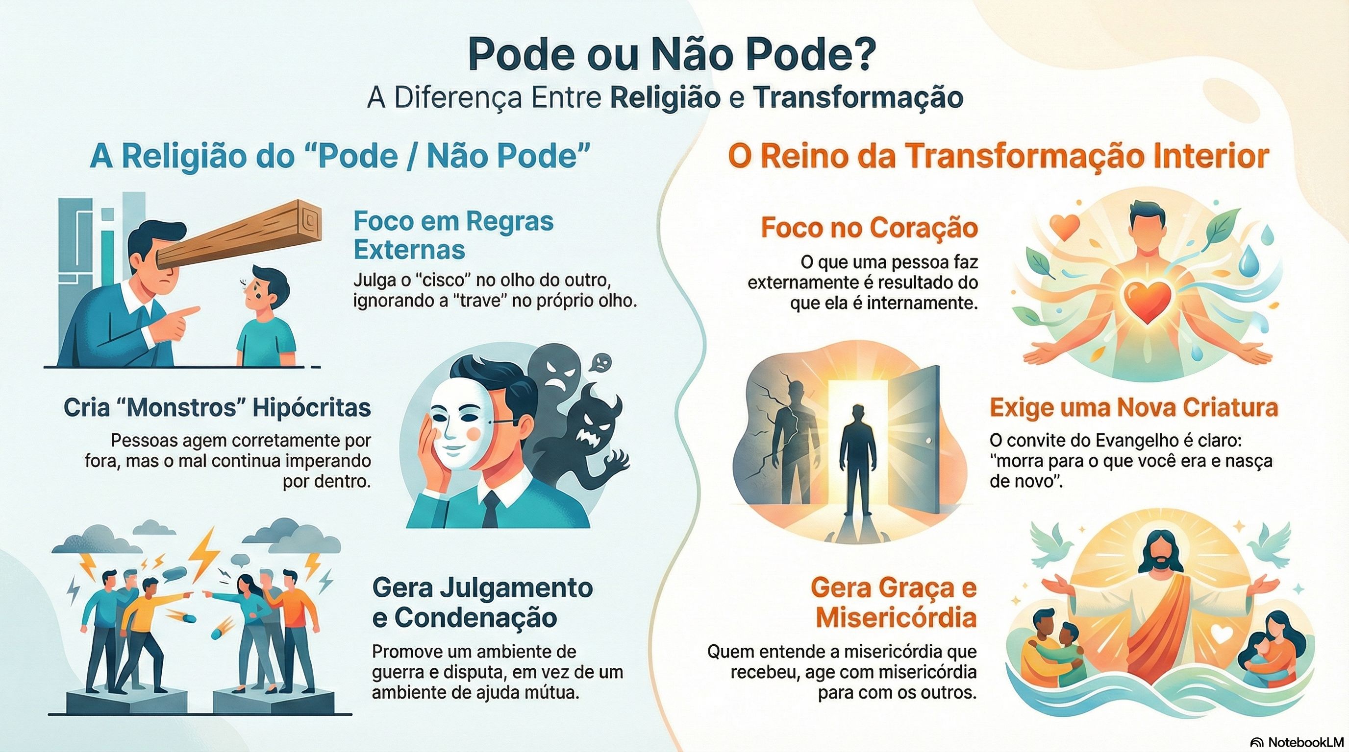 17. O Reino da Misericórdia: A Superação do Legalismo Religioso pela Transformação Interior (Lc 6:37-45; Gl 2:20; Rm 12:1-2)