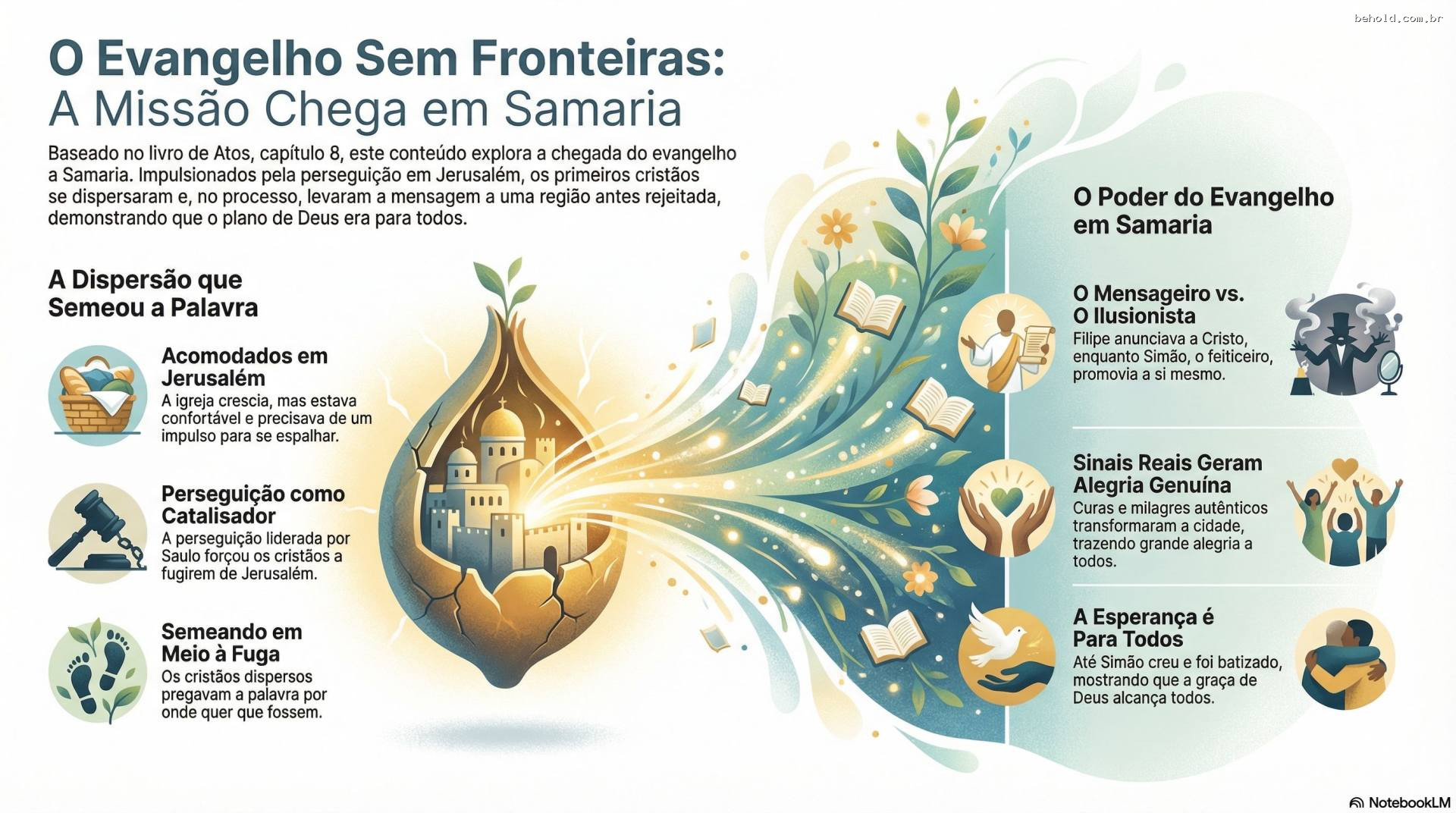 16. O Poder Transformador do Evangelho: Da Dispersão à Alegria em Samaria (Atos 8:4-13; Mt. 22:29)