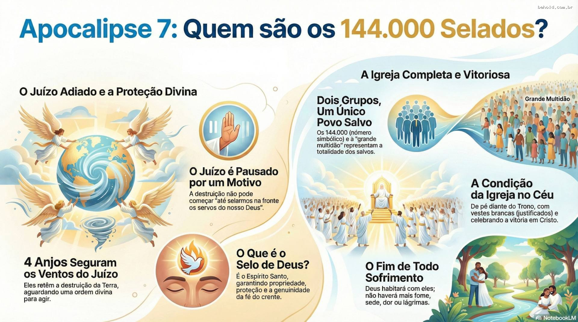 10. A Identidade dos 144 Mil e a Segurança da Igreja no Dia da Ira (Ap. 7:1-17)