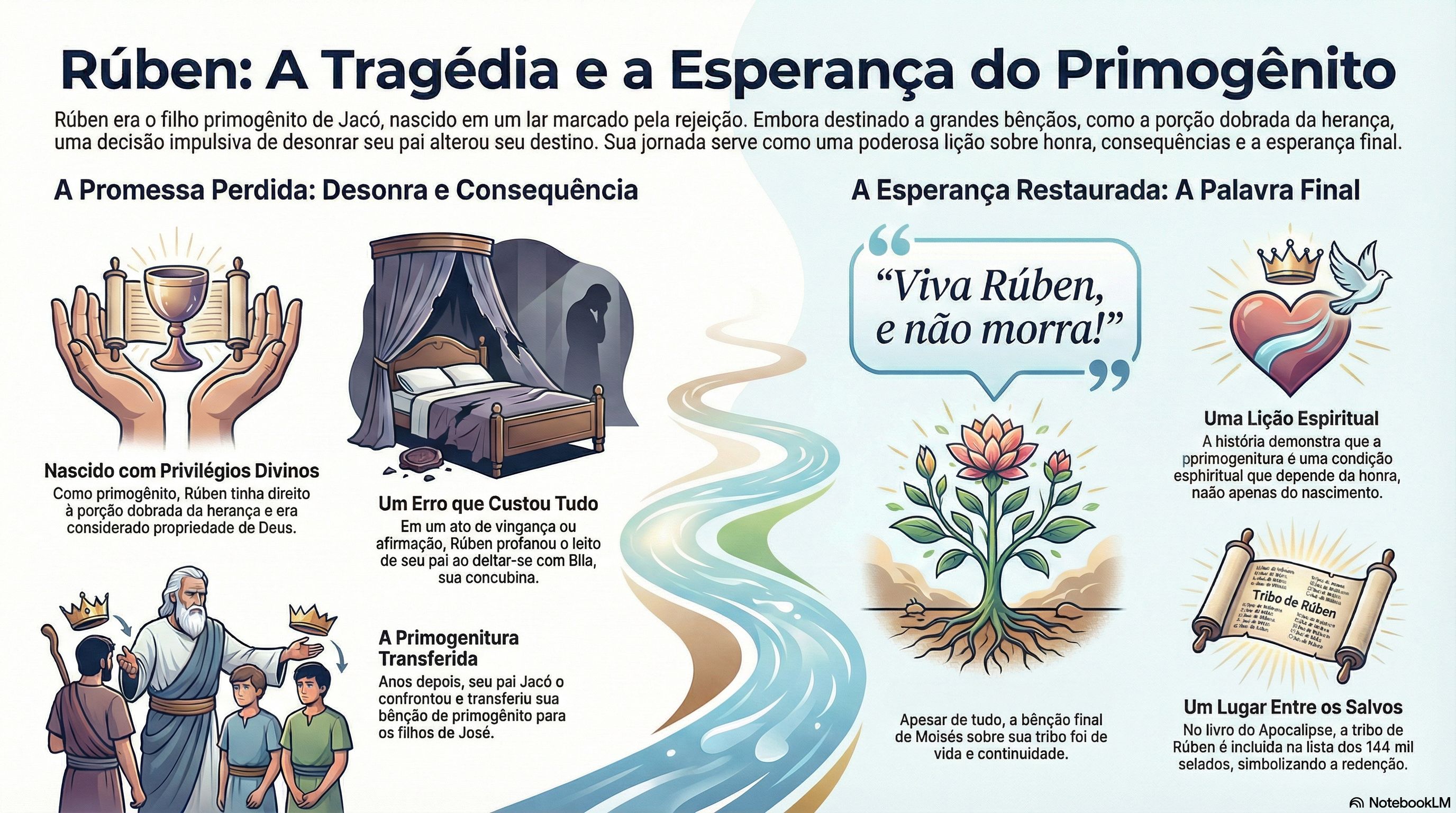 1. Rúben: Da Primogenitura à Sobrevivência Profética (Gn. 29:32; Dt. 33:6)