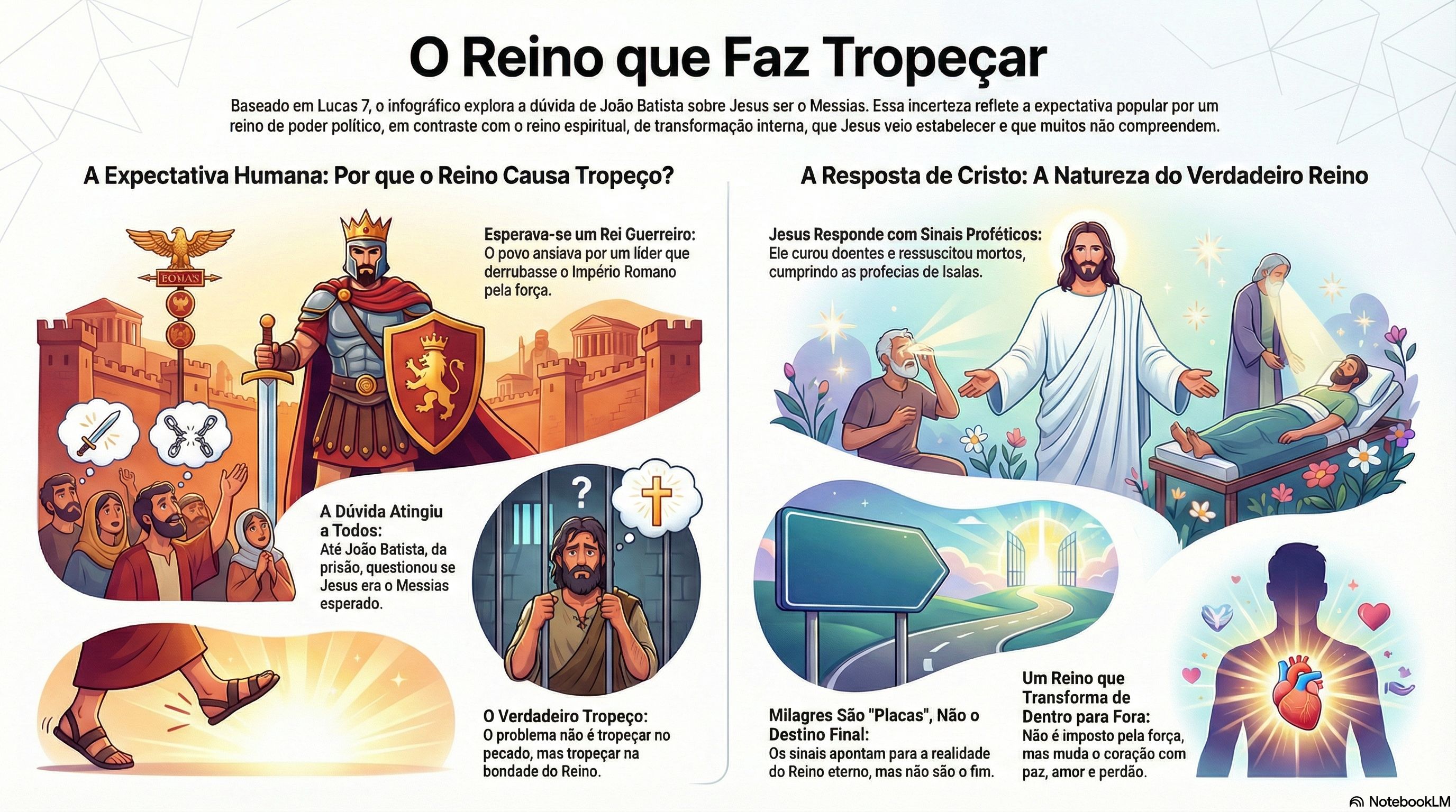 21. O Reino Inesperado: Por Que a Graça de Jesus se Torna uma Pedra de Tropeço? (Lc. 7:18-35; Is. 35:5-6; Is. 61:1)