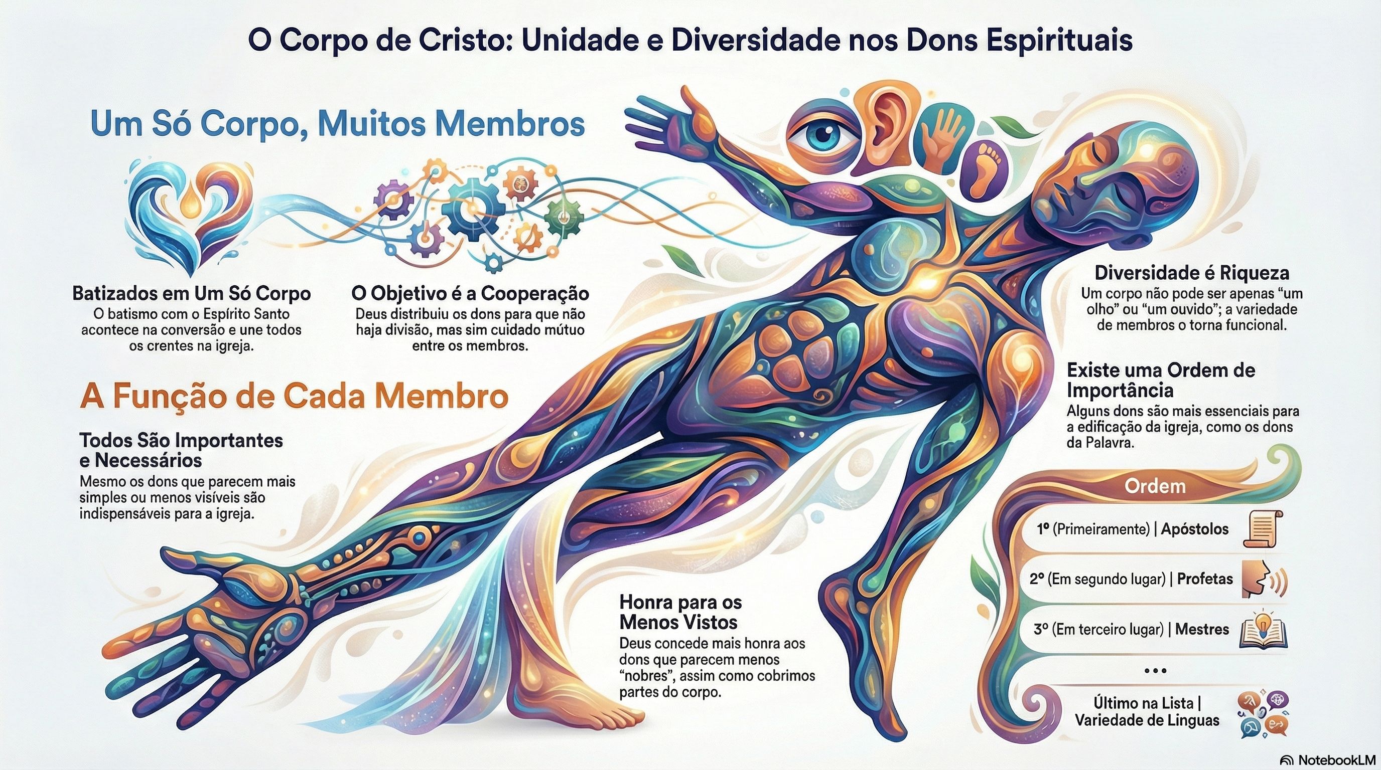 29. A Dinâmica dos Dons Espirituais e a Unidade do Corpo de Cristo: Uma Análise Expositiva (1 Co 12:12-31)